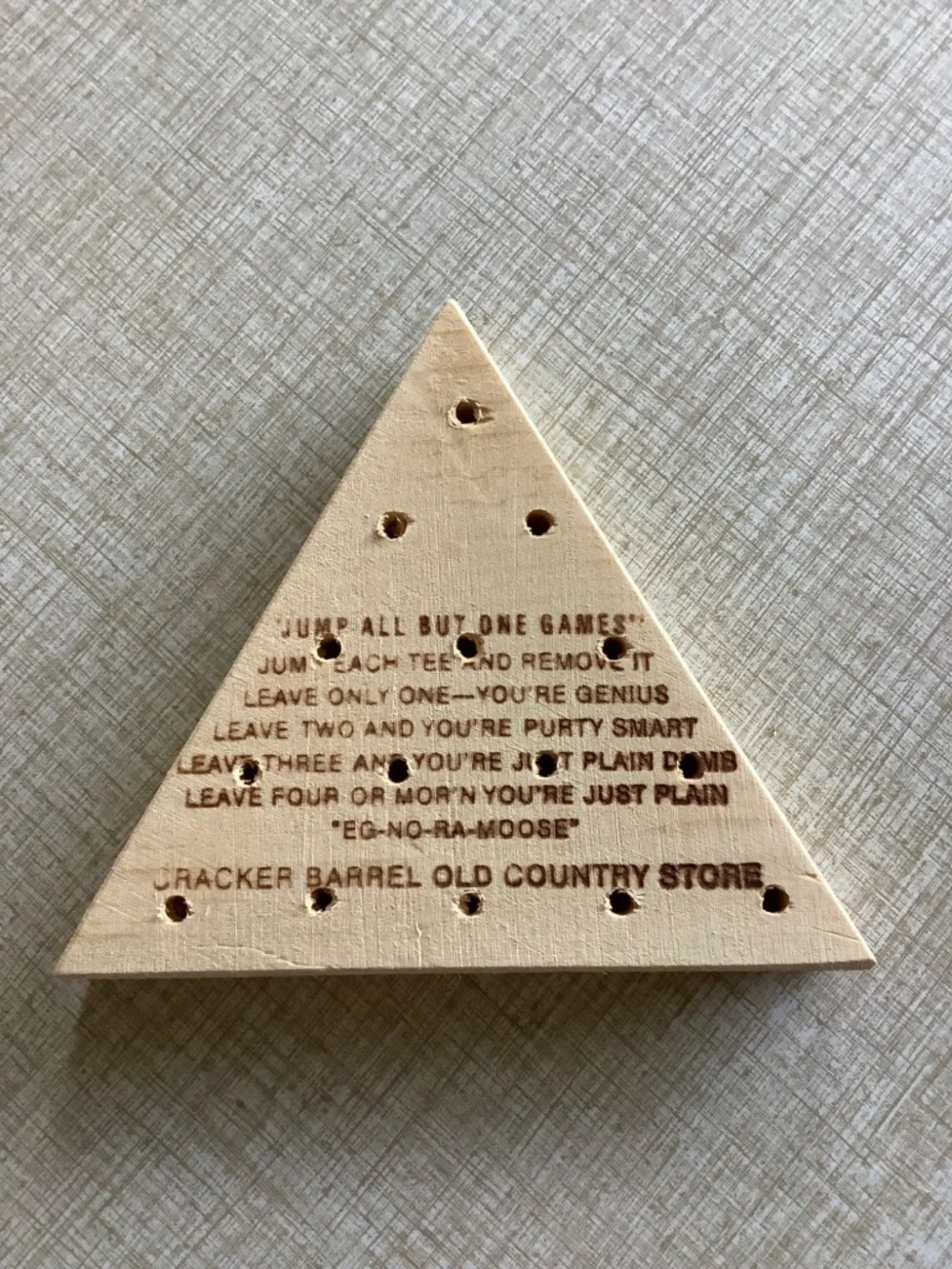 CRACKER BARREL Old Country Store PEG GAME Original 